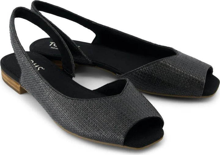 Briella Slingback Flat Raffia - Image 3