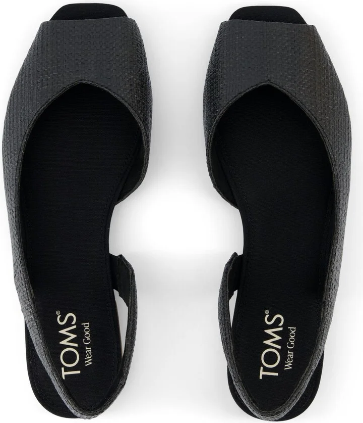Briella Slingback Flat Raffia - Image 5