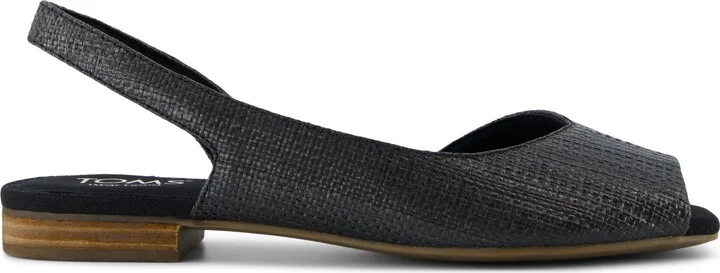 Briella Slingback Flat Raffia