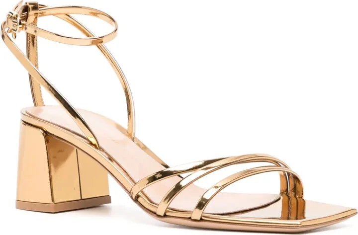 Brielle 60mm mirrored leather sandals - Image 2