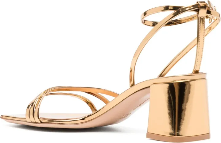 Brielle 60mm mirrored leather sandals - Image 3