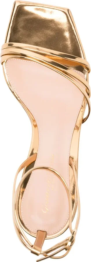 Brielle 60mm mirrored leather sandals - Image 4