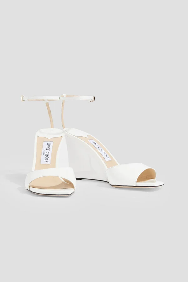 Brien 85 patent-leather wedge sandals - Image 5