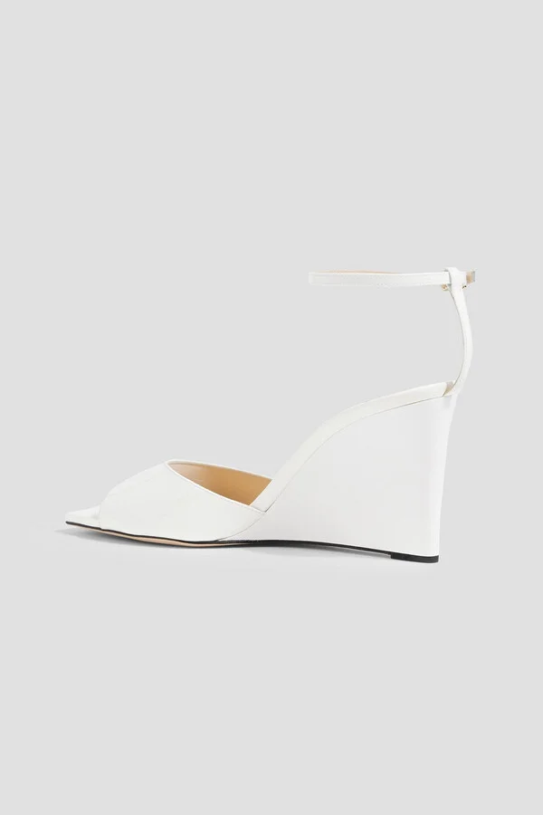 Brien 85 patent-leather wedge sandals - Image 6