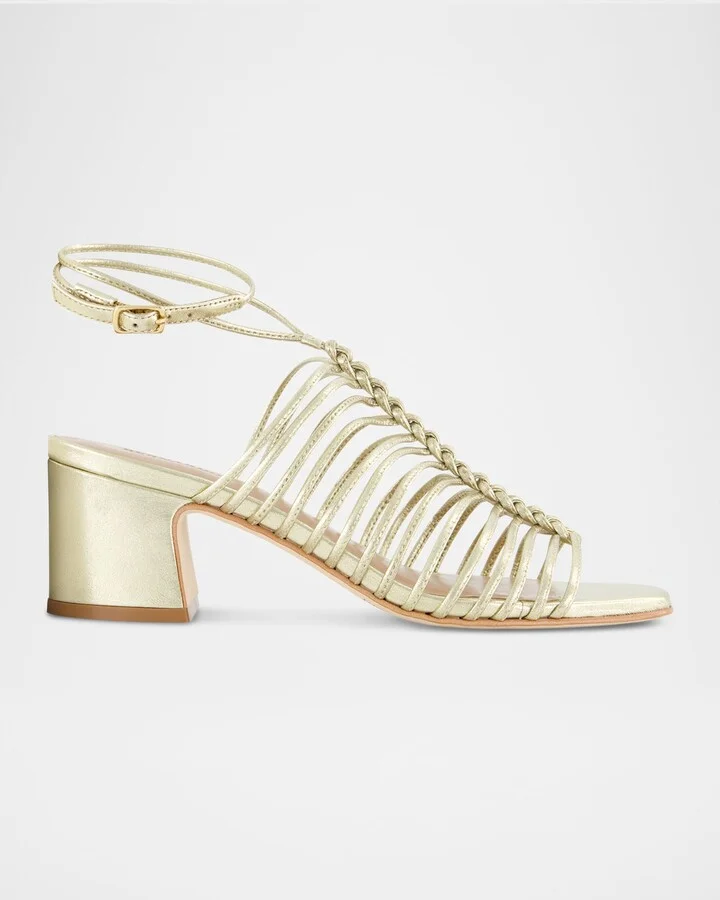 Champagne Metallic Glove Leather