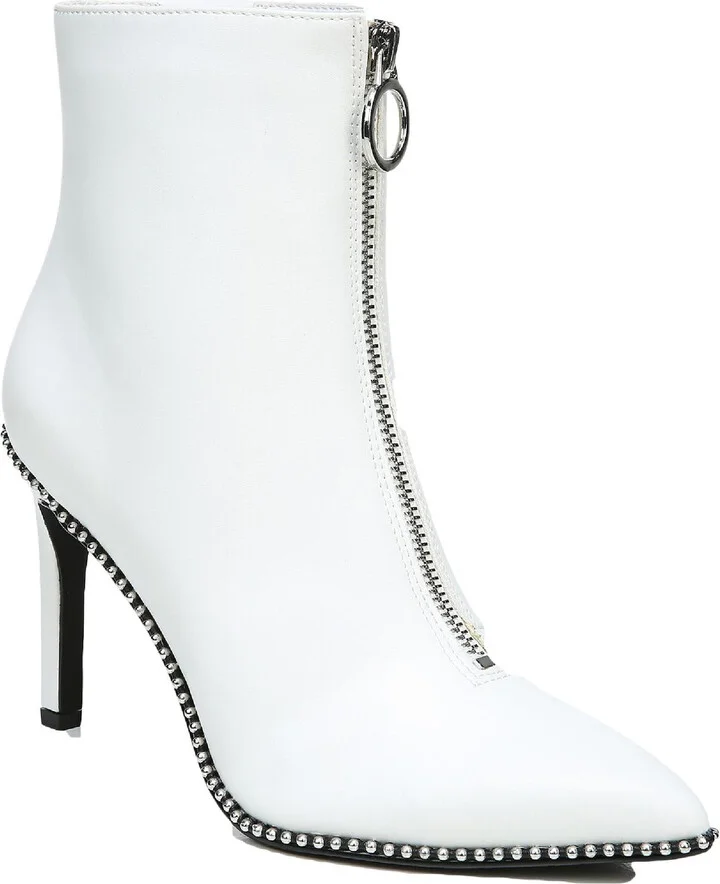 Briget Womens Embellished Pointed Toe Ankle Boots