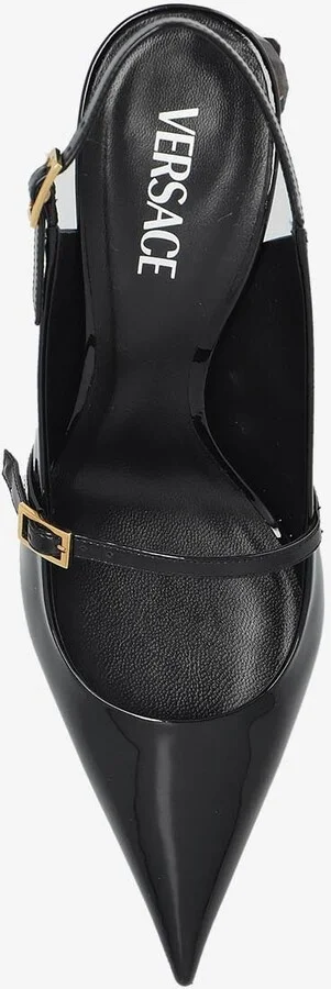 Bright 70 Crystal Patent Leather Slingback Pumps - Image 3