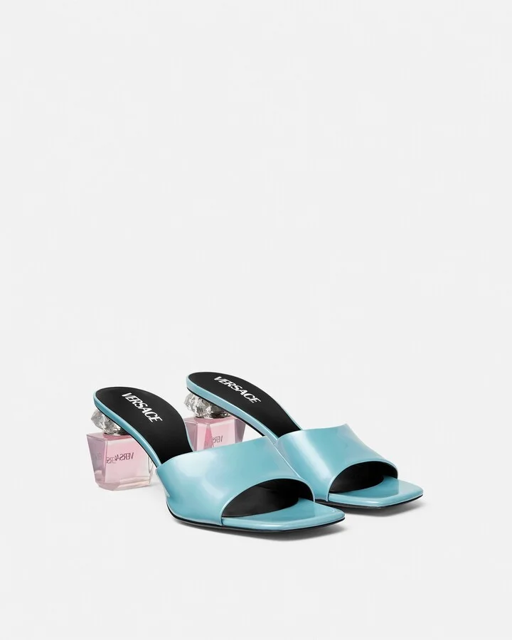 Bright Crystal Patent Mules 70 mm - Image 2