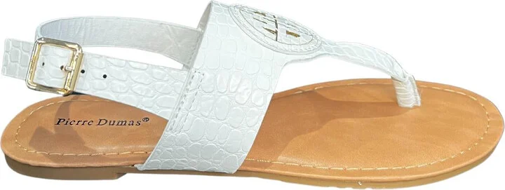 Bright Light Flip Flops In White