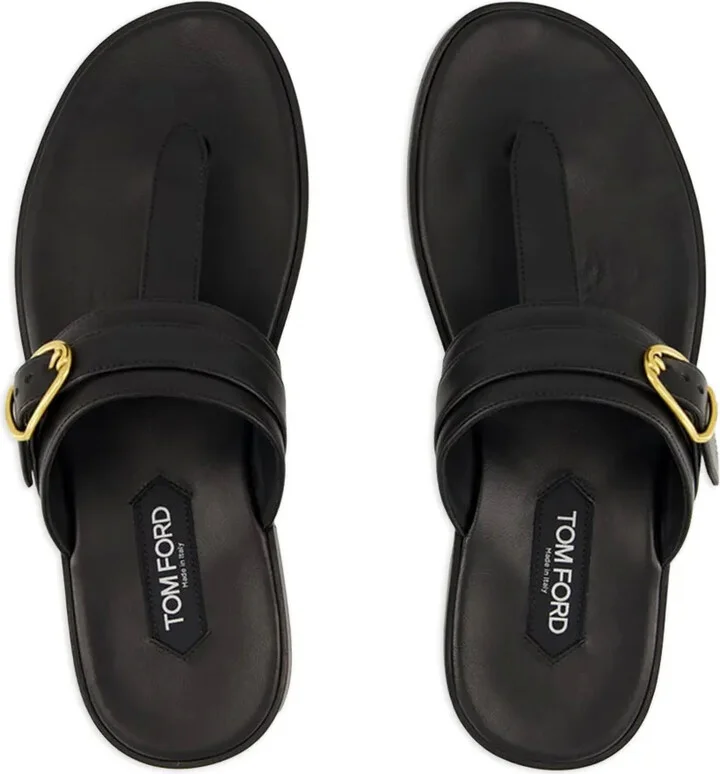 Brighton buckle leather sandals - Image 3