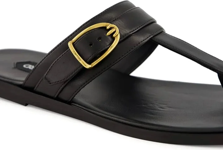 Brighton buckle leather sandals - Image 5