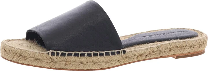 Brina Womens Woven Leather Slide Sandals