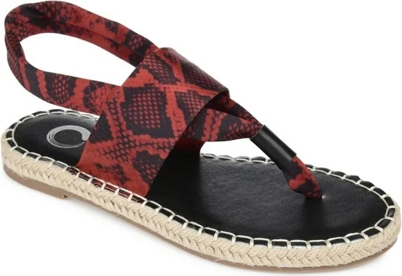 Brinley Co. Women's Espadrille Sandal Red