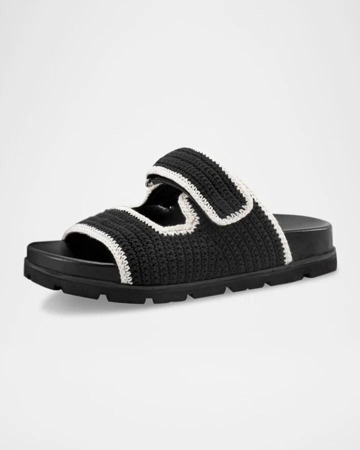 Brinley Crochet Grip Sporty Slide Sandals - Image 2