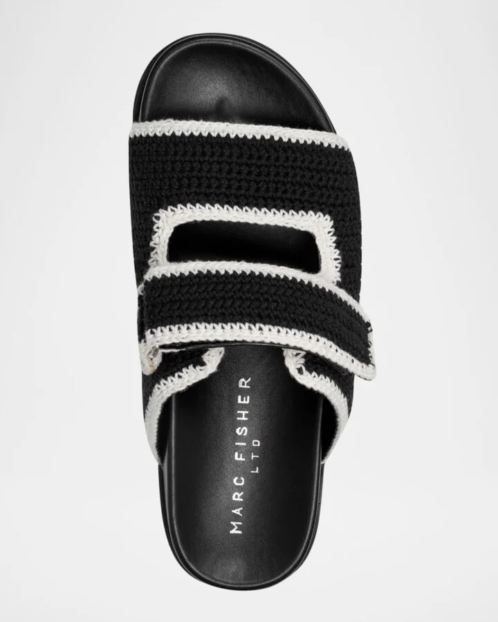Brinley Crochet Grip Sporty Slide Sandals - Image 3