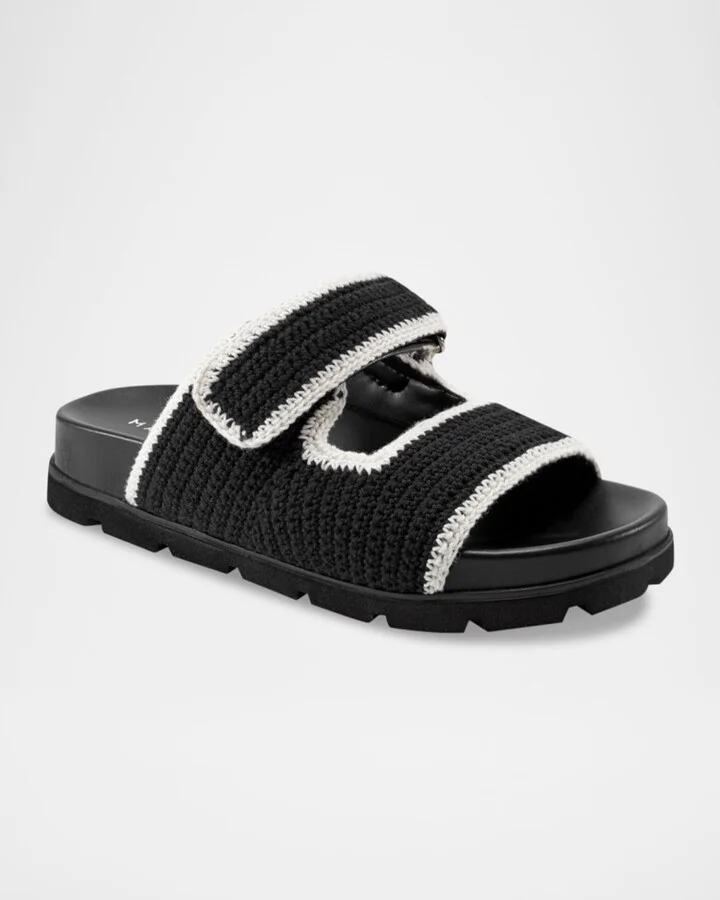 Brinley Crochet Grip Sporty Slide Sandals - Image 4