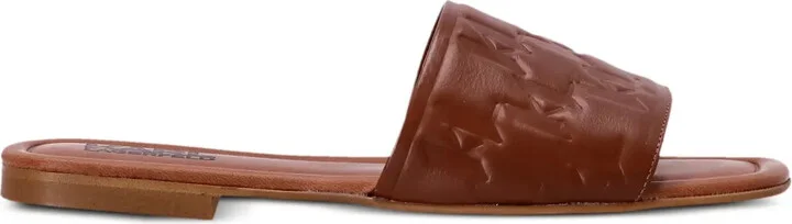 Brio monogram-pattern slides