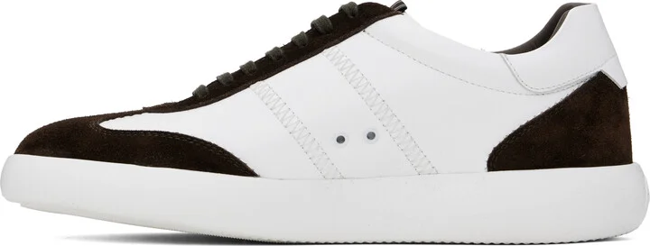 Brioni Brown & White Olympia Sneakers - Image 3