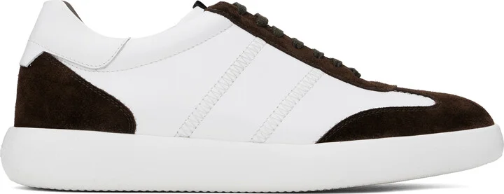Brioni Brown & White Olympia Sneakers