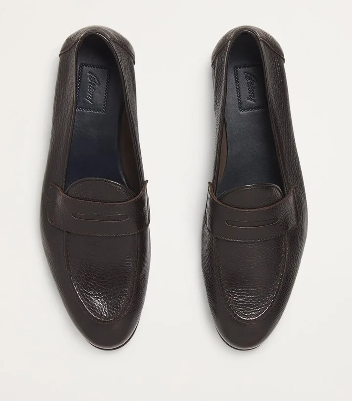 Brioni Leather Appia Loafers - Image 3
