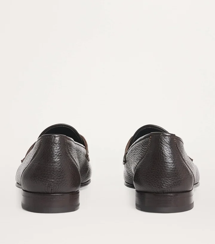 Brioni Leather Appia Loafers - Image 4
