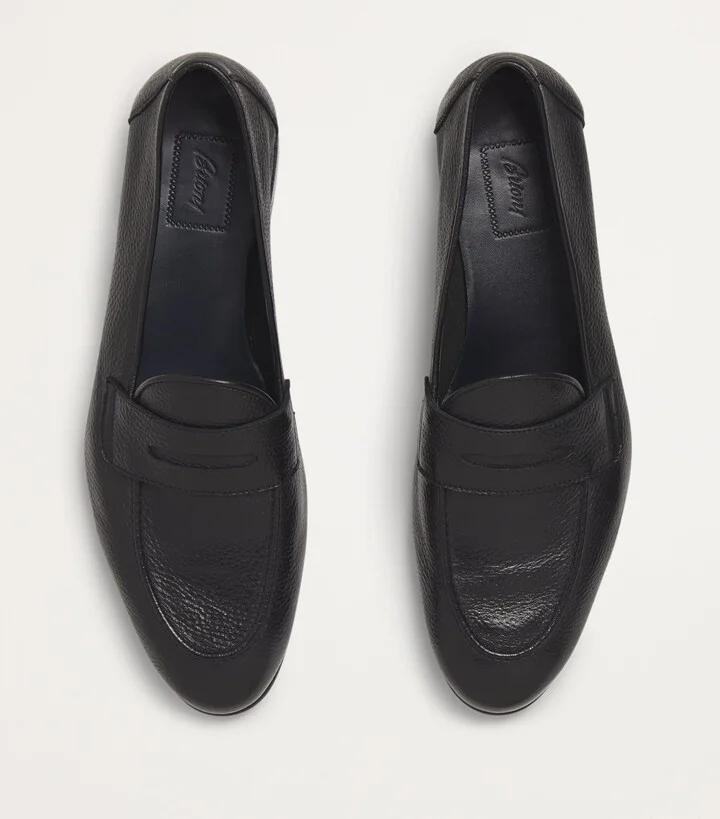 Brioni Leather Appia Loafers - Image 3