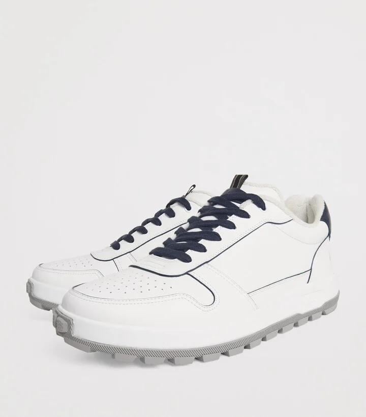 Brioni Leather Crossing Sneakers - Image 3