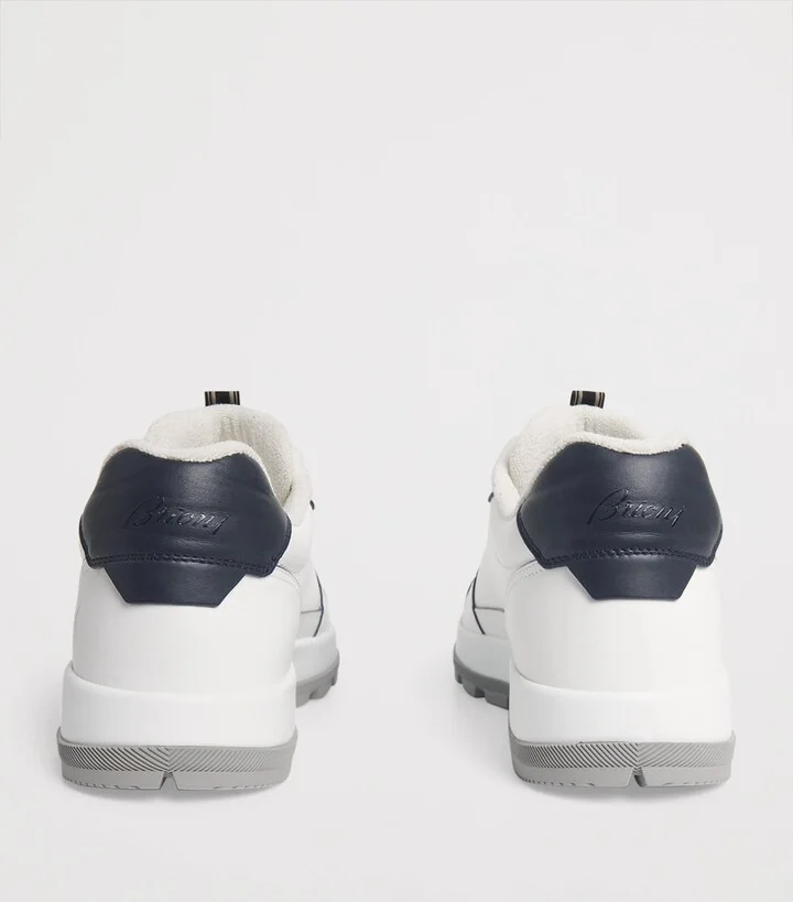 Brioni Leather Crossing Sneakers - Image 4