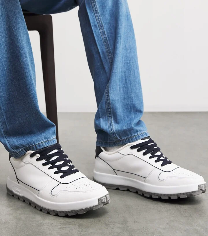 Brioni Leather Crossing Sneakers - Image 6