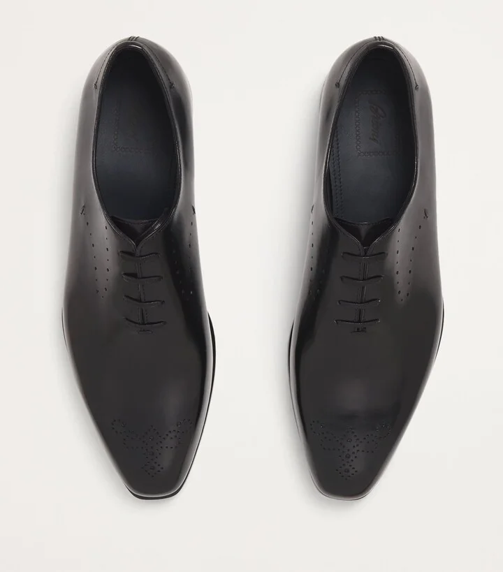 Brioni Leather Oxford Shoes - Image 3