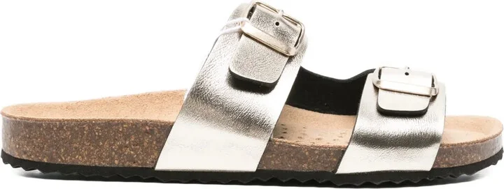 Brionia buckle-detail suede sandals