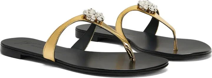 Brionne metallic flat sandals - Image 2