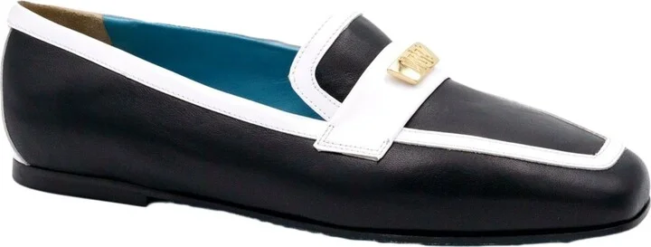 Briseide Flat Loafer with Logo Bit