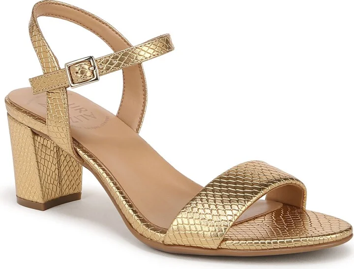 YELLOW METALLIC SNAKE PRINT