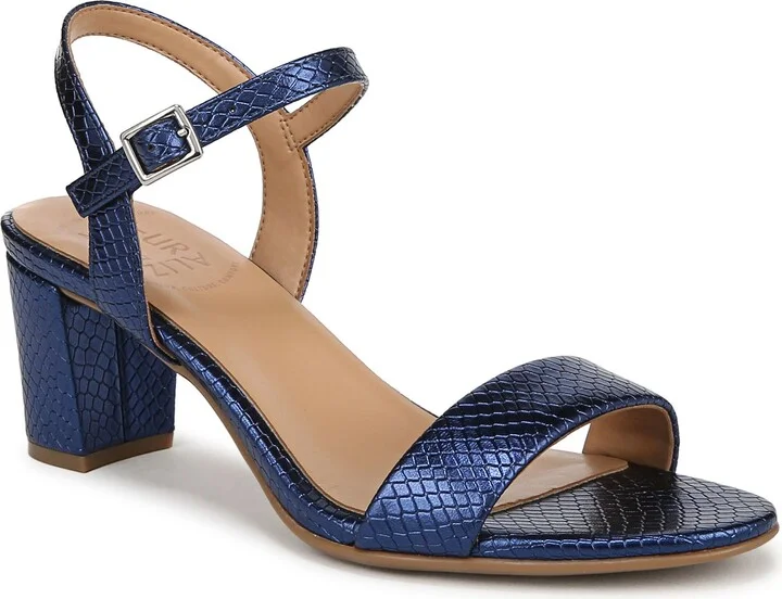 BLUE METALLIC SNAKE PRINT