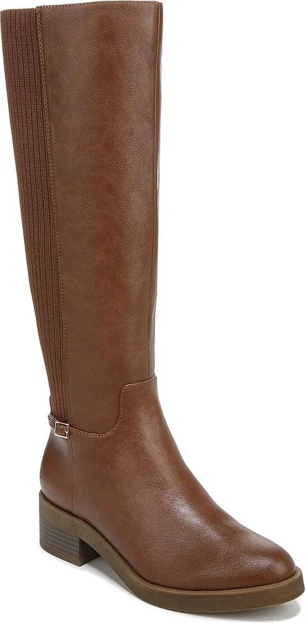 Bristol Womens Faux Leather Knee-High Boots