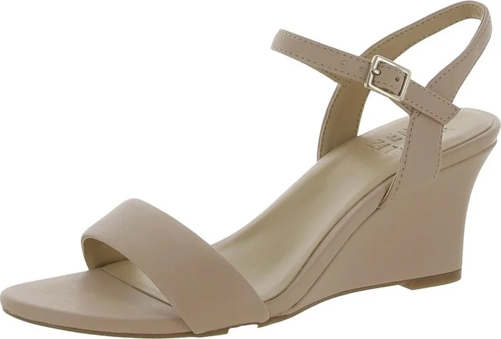 Bristol Womens Patent Dressy Wedge Sandals