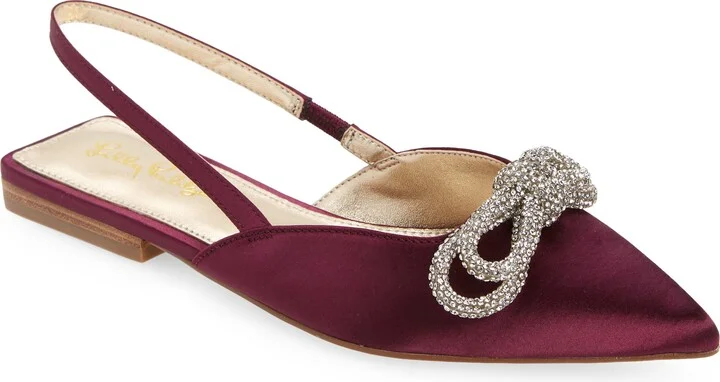 Brit Pointed Toe Slingback Flat