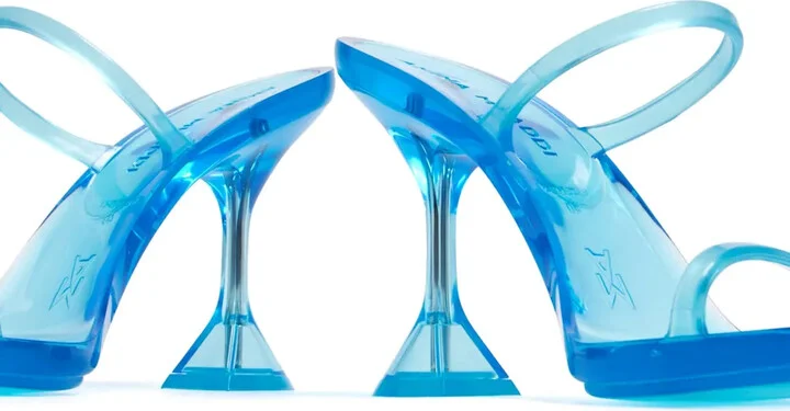 Brito 95mm translucent mules - Image 4