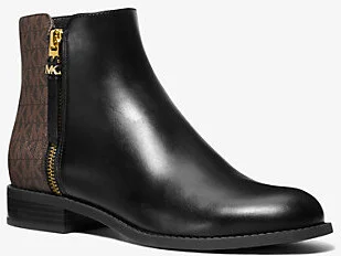 Britt Signature Logo Trim Ankle Boot
