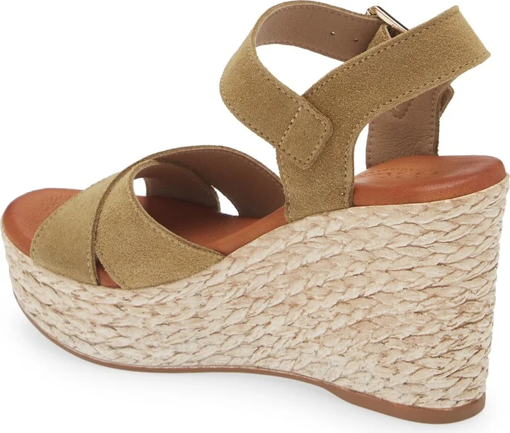 Brittany Ankle Strap Espadrille Platform Wedge Sandal - Image 2