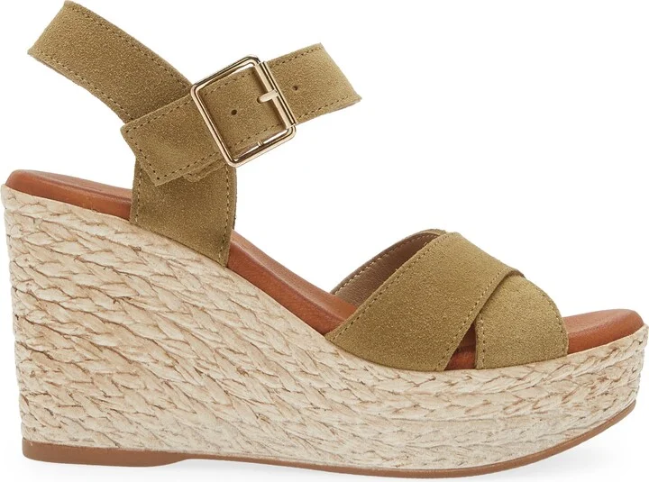 Brittany Ankle Strap Espadrille Platform Wedge Sandal - Image 3