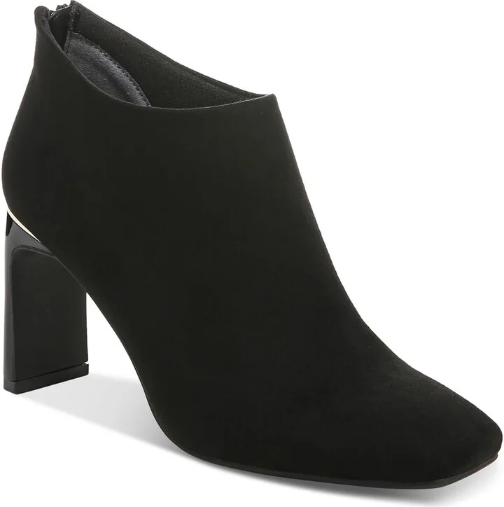 Brittnee Womens Zipper Faux Suede Booties