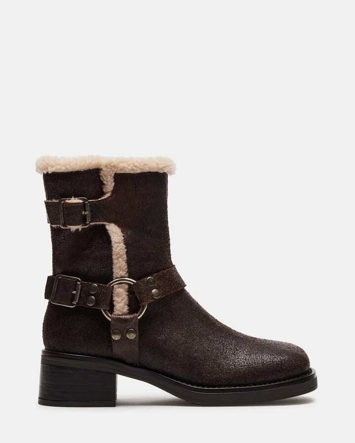 Brixton Fur Brown Distressed