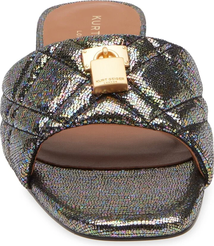 Brixton Metallic Leather Slide Sandal - Image 3