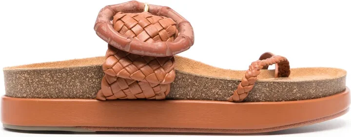 Broadwalk Romance leather slides