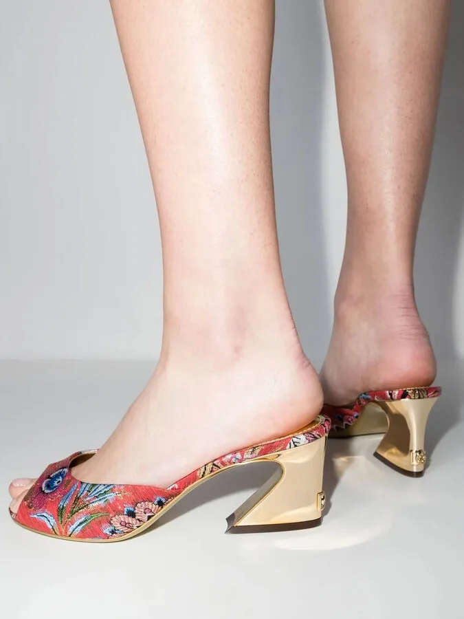 Broc peep-toe 75mm sandals - Image 3