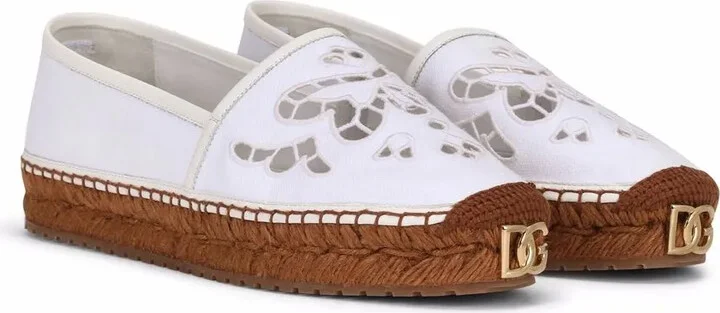 Broderie Anglaise Flat Espadrilles - Image 2