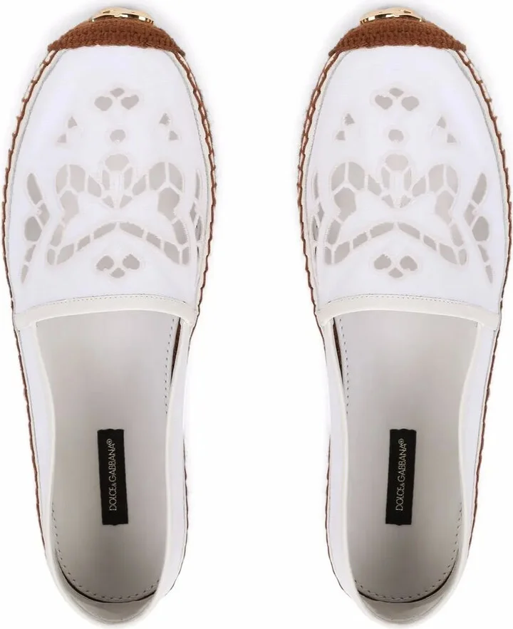Broderie Anglaise Flat Espadrilles - Image 4
