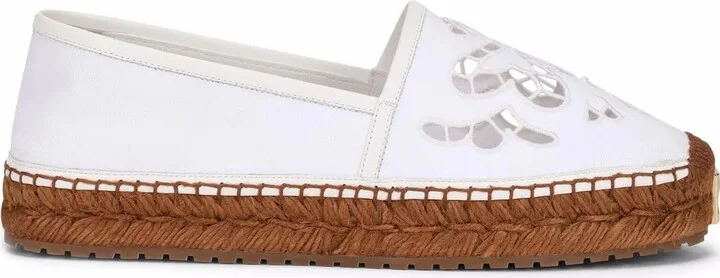 Broderie Anglaise Flat Espadrilles